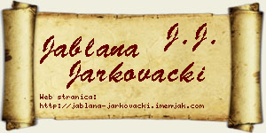 Jablana Jarkovački vizit kartica